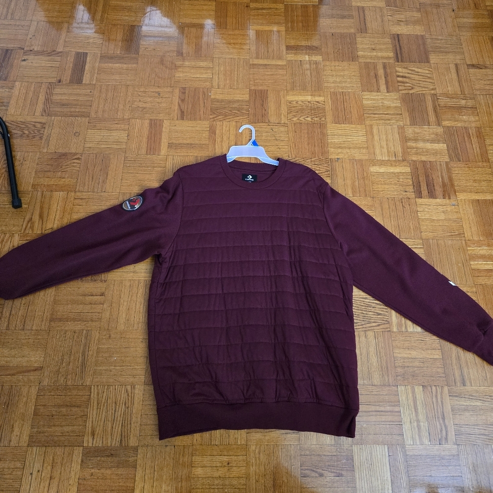 Converse quilted crewneck